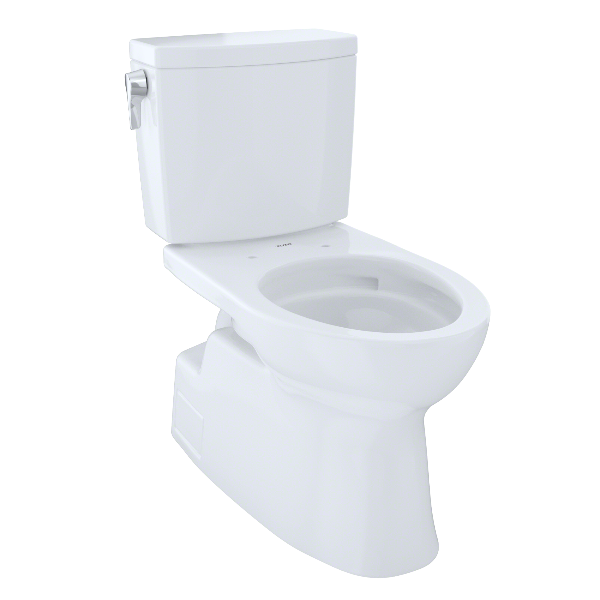 TOTO Vespin II 1G Two-Piece Elongated 1.0 GPF Universal Height Skirted Design Toilet with CEFIONTECT, Cotton White, Vitreous China, CST474CUFG#01