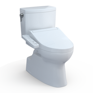 Alternate Image for TOTO WASHLET+ Vespin II 1G Two-Piece Elongated 1.0 GPF Toilet and WASHLET+ C2 Bidet Seat, Cotton White, Vitreous China|Plastic, MW4743074CUFG#01