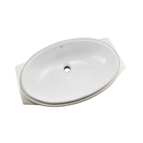 TOTO 24" Oval Undermount Bathroom Sink with CEFIONTECT, Cotton White, Vitreous China, LT1506G#01