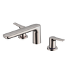 TOTO GS Two-Handle Deck-Mount Roman Tub Filler Trim, Polished Nickel, Brass, TBG03201U#PN