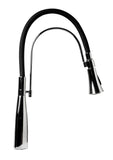 ALFI brand 1.8 GPM Lever Gooseneck Spout Touch Kitchen Faucet, Modern, Gray, Polished Chrome, ABKF3001-PC