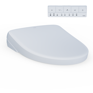 Alternate Image for TOTO S7A WASHLET+ Electronic Bidet Toilet Seat with EWATER+ Bowl and Wand Cleaning, Auto Open and Close Contemporary Lid, Elongated, Cotton White, Plastic, SW4736AT40#01
