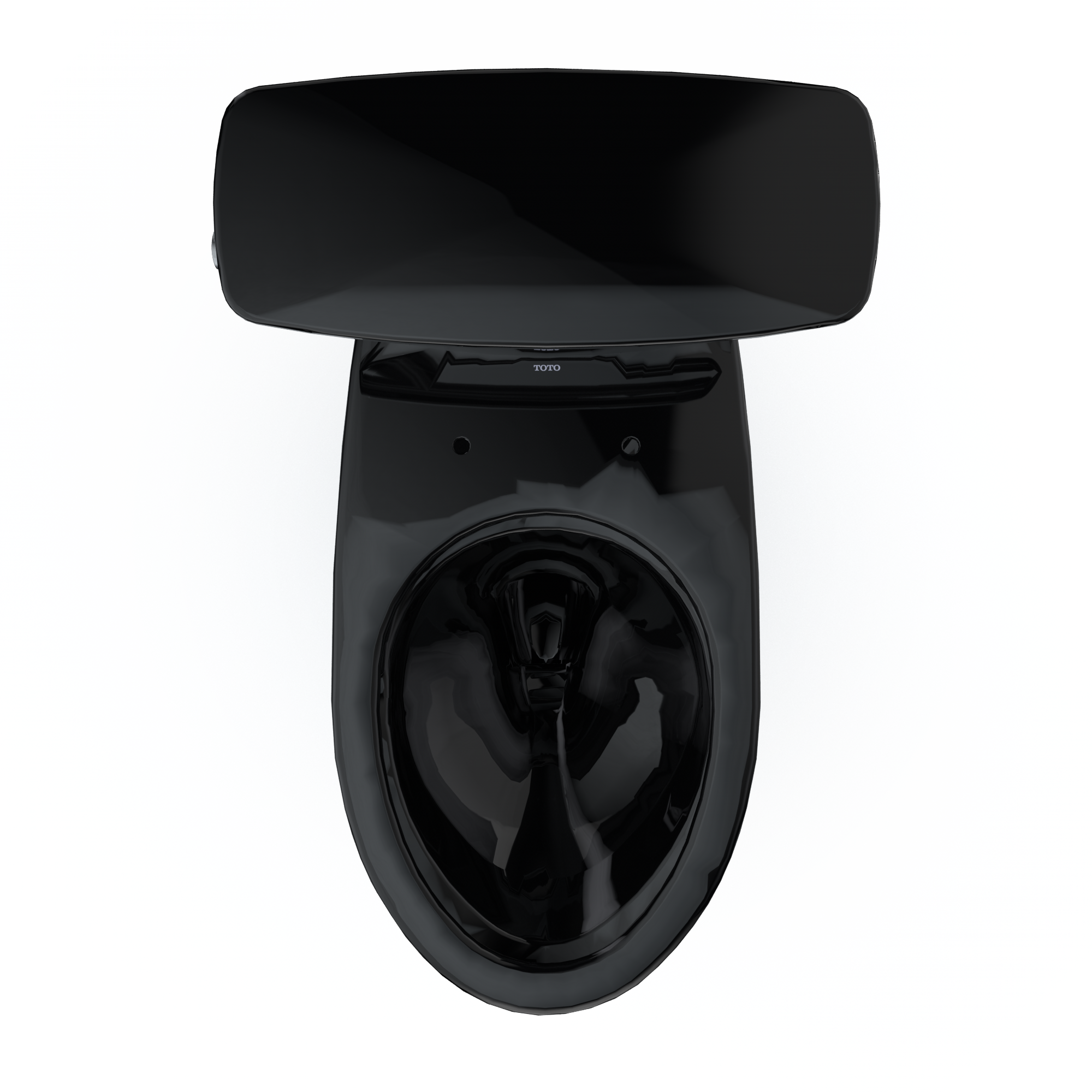 TOTO Drake Transitional Two-Piece Elongated 1.28 GPF TORNADO FLUSH Toilet, Ebony, Vitreous China, CST786CE#51