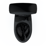 TOTO Drake Transitional Two-Piece Elongated 1.28 GPF Universal Height TORNADO FLUSH Toilet, Ebony, Vitreous China, CST786CEF#51