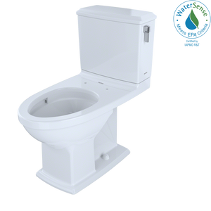 Alternate Image for TOTO Connelly Two-Piece Elongated Dual-Max 1.28 and 0.9 GPF Universal Height Toilet with CEFIONTECT and Right Lever, Colonial White, Vitreous China, Cotton White, CST494CEMFRG#01