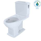 TOTO Connelly Two-Piece Elongated Dual-Max 1.28 and 0.9 GPF Universal Height Toilet with CEFIONTECT and Right Lever, Colonial White, Vitreous China, Cotton White, CST494CEMFRG#01