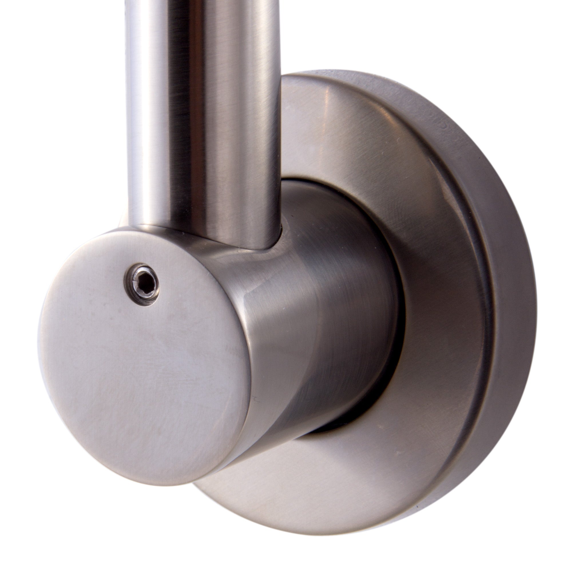 ALFI brand AB12GRW-BN Brushed Nickel 12" Round Raised Wall Mounted Shower Arm, Brass