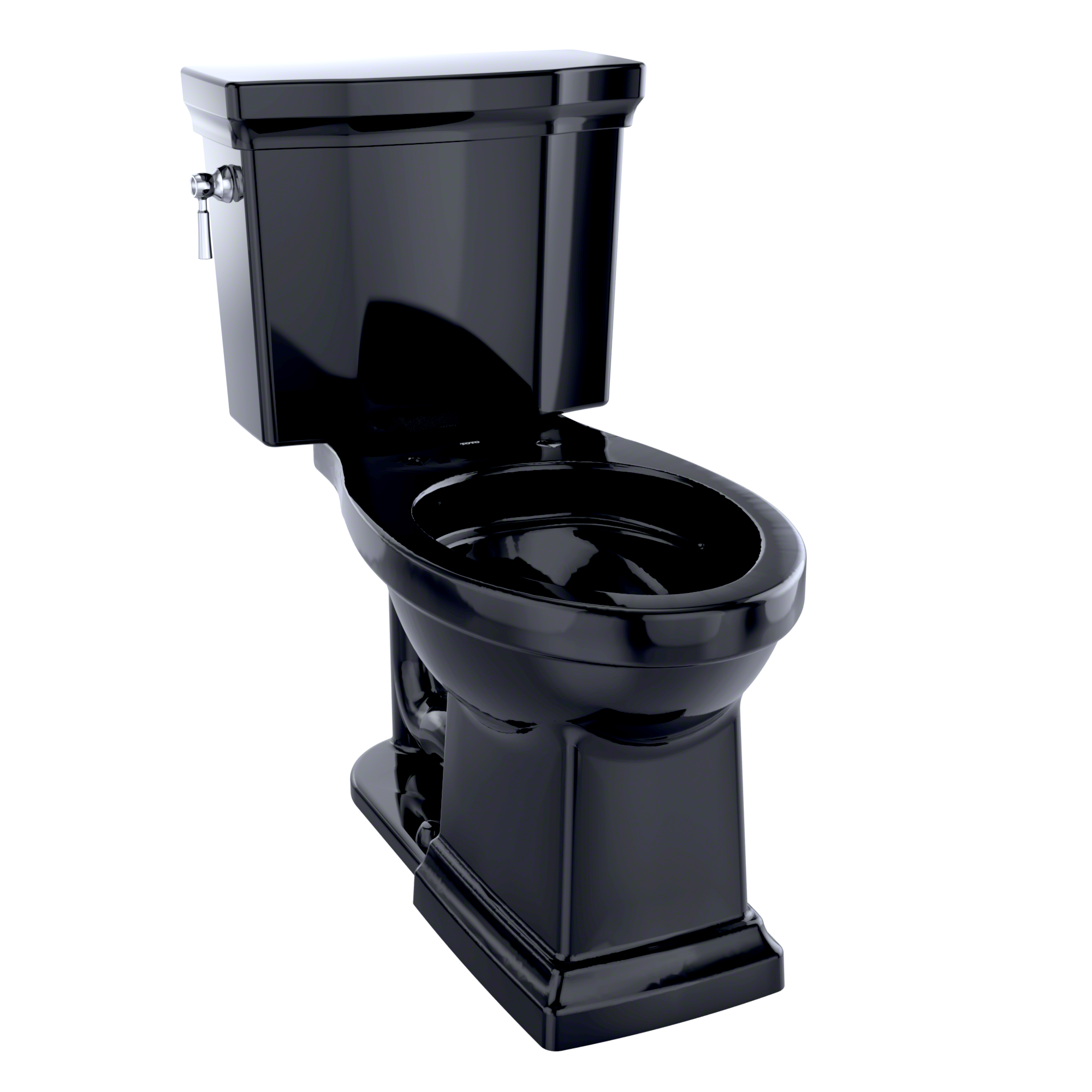 TOTO Promenade II 1G Two-Piece Elongated 1.0 GPF Universal Height Toilet, Ebony, Vitreous China, CST404CUF#51