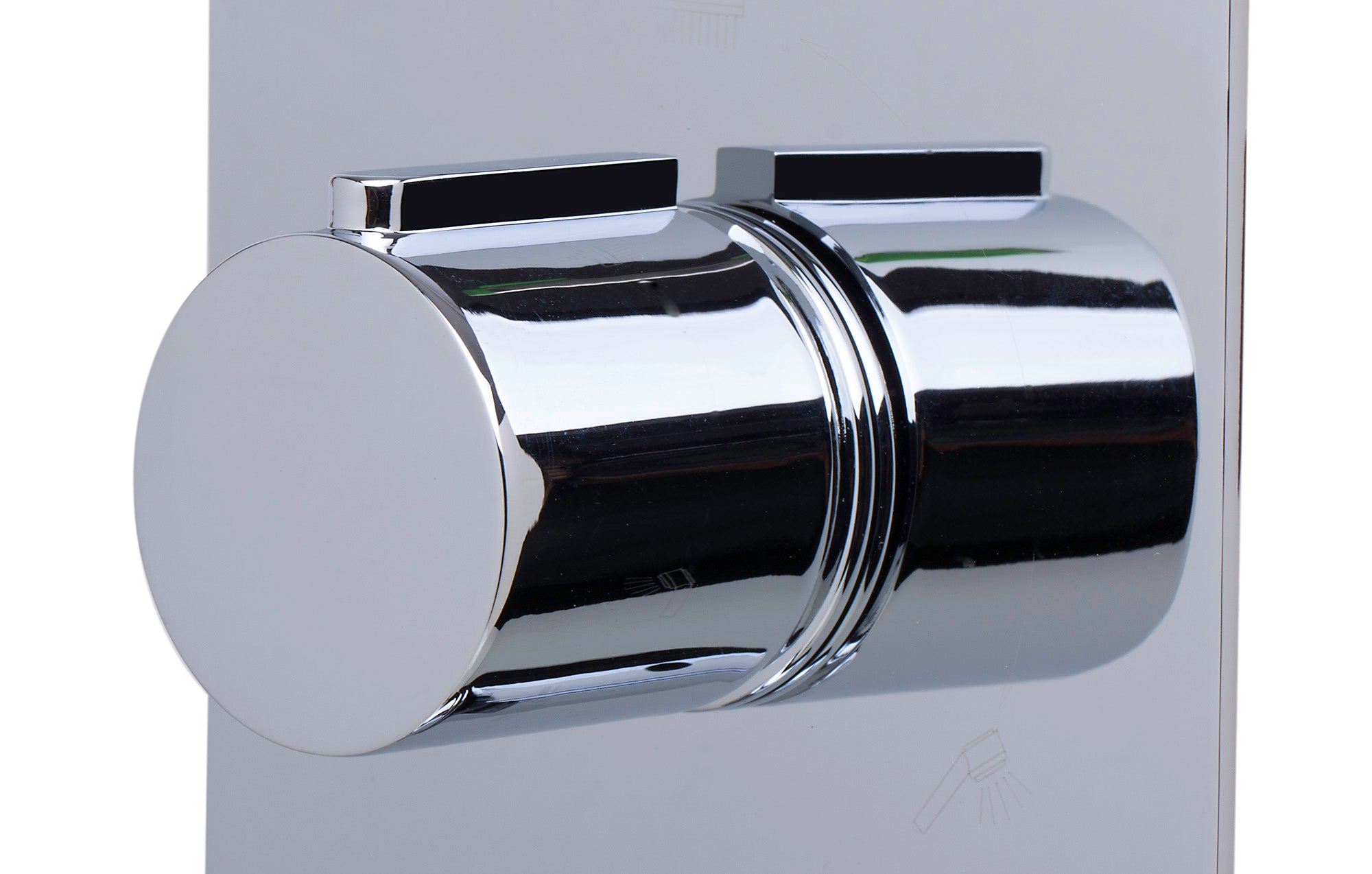 Alternative View of ALFI brand AB4001-PC Polished Chrome Concealed 3-Way Thermostatic Valve Shower Mixer Round Knobs, Brass