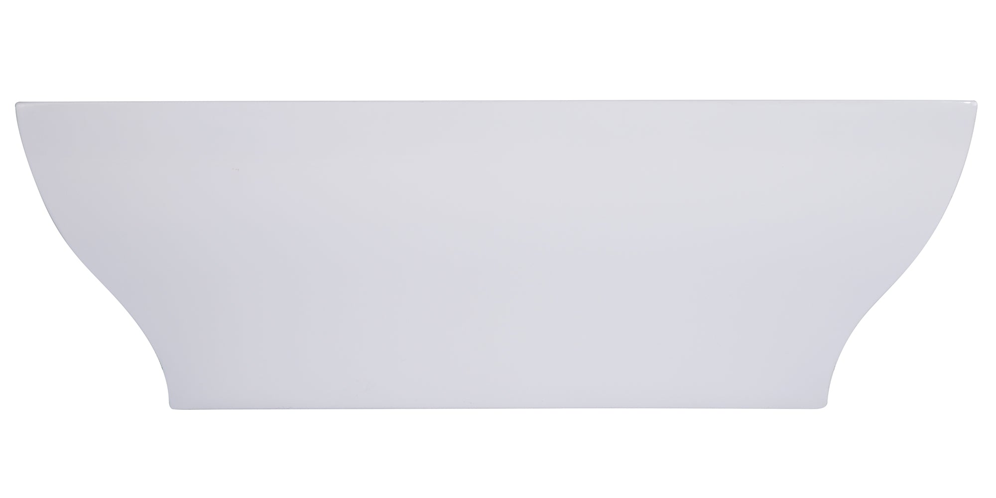 Alternative View of ALFI brand 67" Acrylic Free Standing Rectangle Soaking Bathtub, White, AB8840