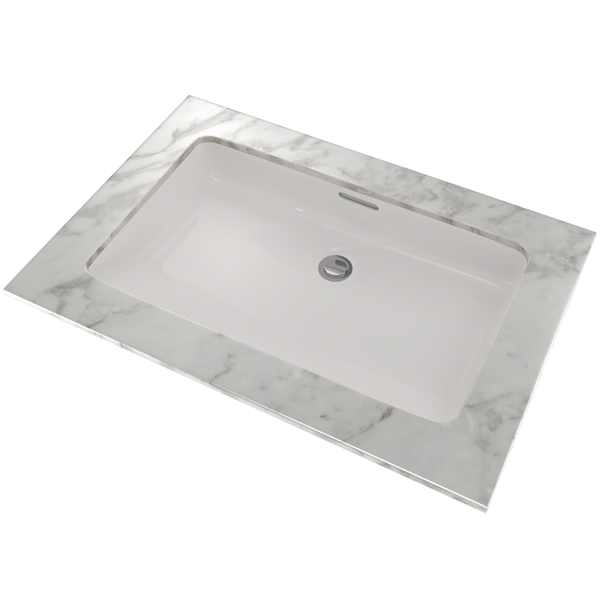 TOTO Rectangular Undermount Bathroom Sink with CEFIONTECT, Colonial White, Vitreous China, LT191G#11