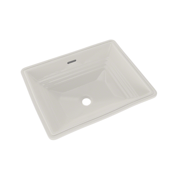 TOTO Promenade Rectangular Undermount Bathroom Sink, Colonial White, Vitreous China, LT533#11