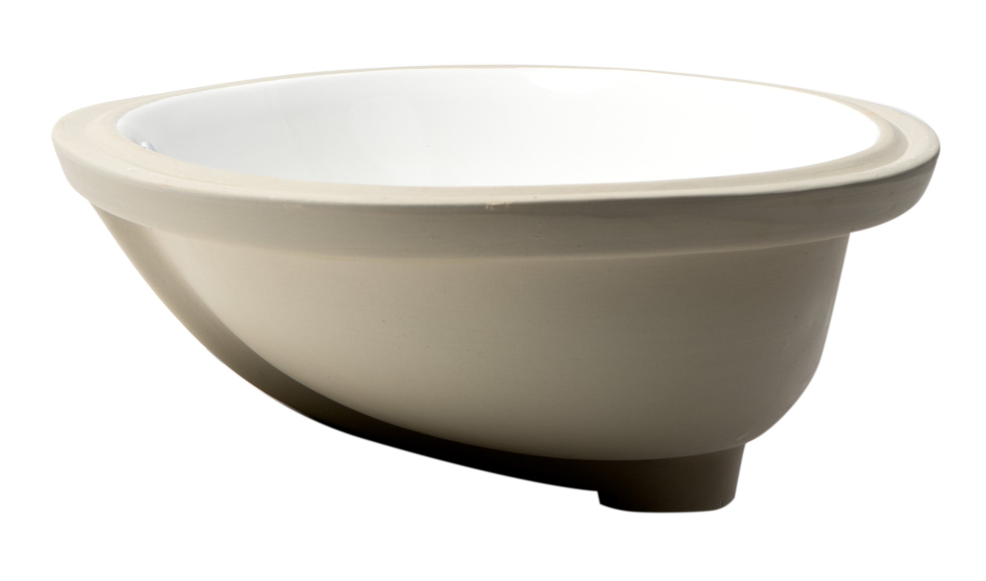Alternative View of ALFI brand 22.5" x 16.75" Oval Under Mount Porcelain Bathroom Sink, White, No Faucet Hole, ABC602