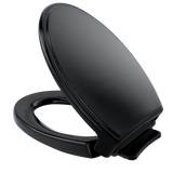 TOTO Traditional SoftClose Non Slamming, Slow Close Elongated Toilet Seat and Lid, Ebony, Plastic, SS154#51