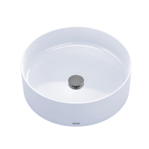 Alternate Image for TOTO Arvina 16-9/16" Round Vessel Bathroom Sink, Cotton White, Vitreous China, LT573#01