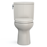 TOTO Drake II 1G Two-Piece Elongated 1.0 GPF Universal Height Toilet with CEFIONTECT and SS124 SoftClose Seat, WASHLET+ Ready, Sedona Beige, Vitreous China|Plastic, MS454124CUFG#12