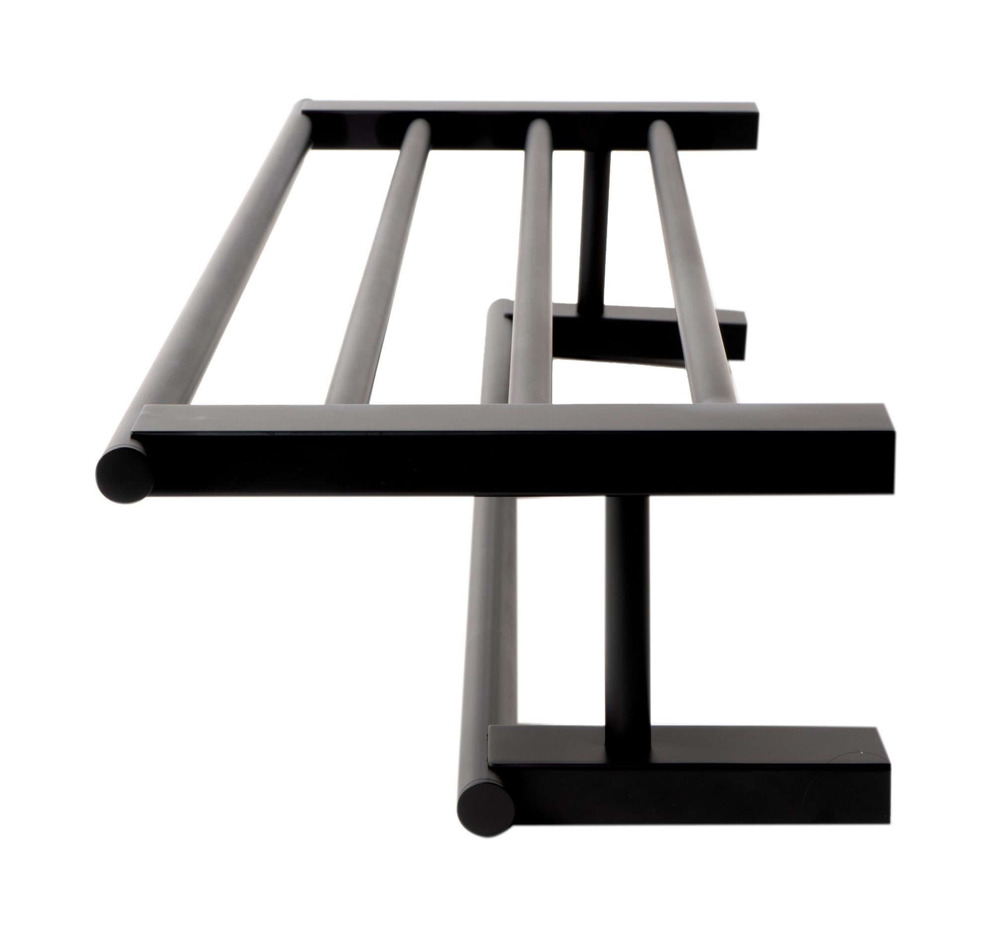ALFI brand AB9564-BM Black Matte 26" Towel Bar & Shelf, Brass