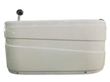 Eago 57" Acrylic Corner Oval Bathtub, White, AM175-L