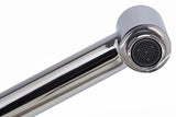 ALFI Solid Polished Stainless Steel Retractable Single Hole Kitchen Faucet, AB2038-PSS