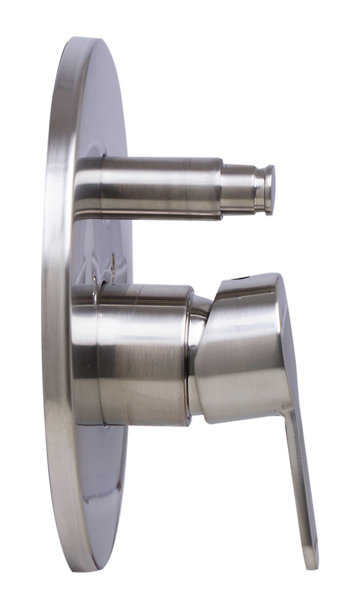ALFI brand AB3101-BN Brushed Nickel Shower Valve Mixer with Rounded Lever Handle and Diverter, Brass