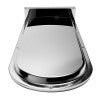 ALFI brand RAIN10RW-PC Polished Chrome 10" Wall-Mounted Square Waterfall Rain Shower Head, Brass