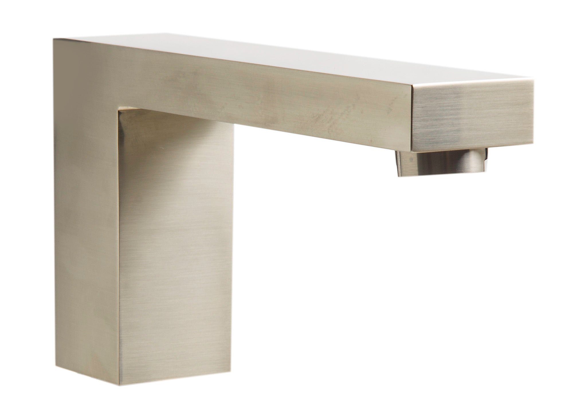 ALFI brand Brass, AB2322-BN Brushed Nickel Deck Mounted Tub Filler and Square Hand Held Shower Head