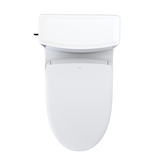 TOTO WASHLET+ Legato One-Piece Elongated 1.28 GPF Toilet with Auto Flush S7 Contemporary Bidet Seat, Cotton White, Vitreous China|Plastic, MW6244726CEFGA#01