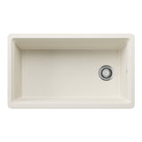 Blanco Inteos 33" Undermount Silgranit Workstation Kitchen Sink, Soft White, No Faucet Hole, 443318