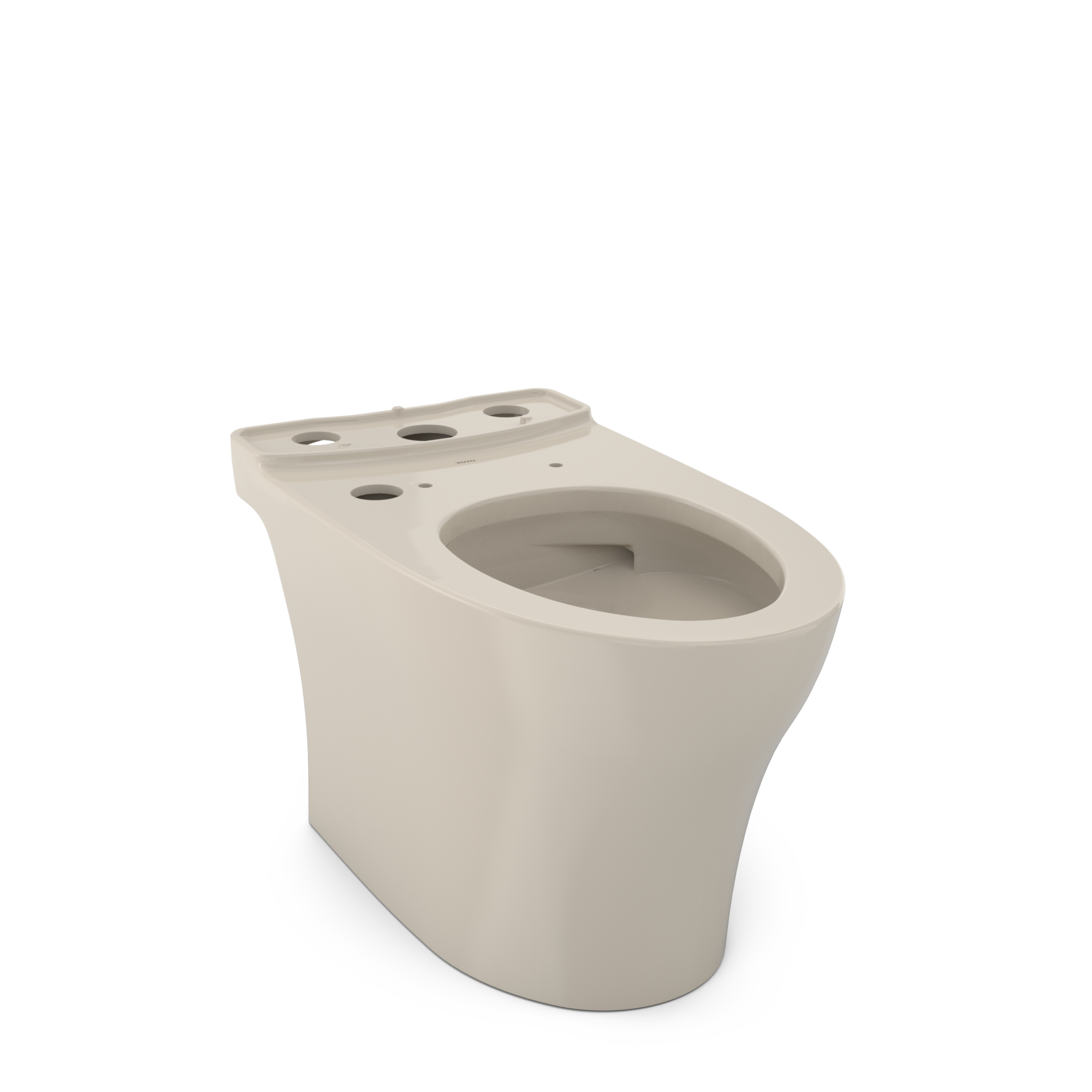 TOTO Aquia IV Elongated Universal Height Skirted Toilet Bowl with CEFIONTECT, WASHLET+ Ready, Bone, Vitreous China, CT446CEFGNT40#03