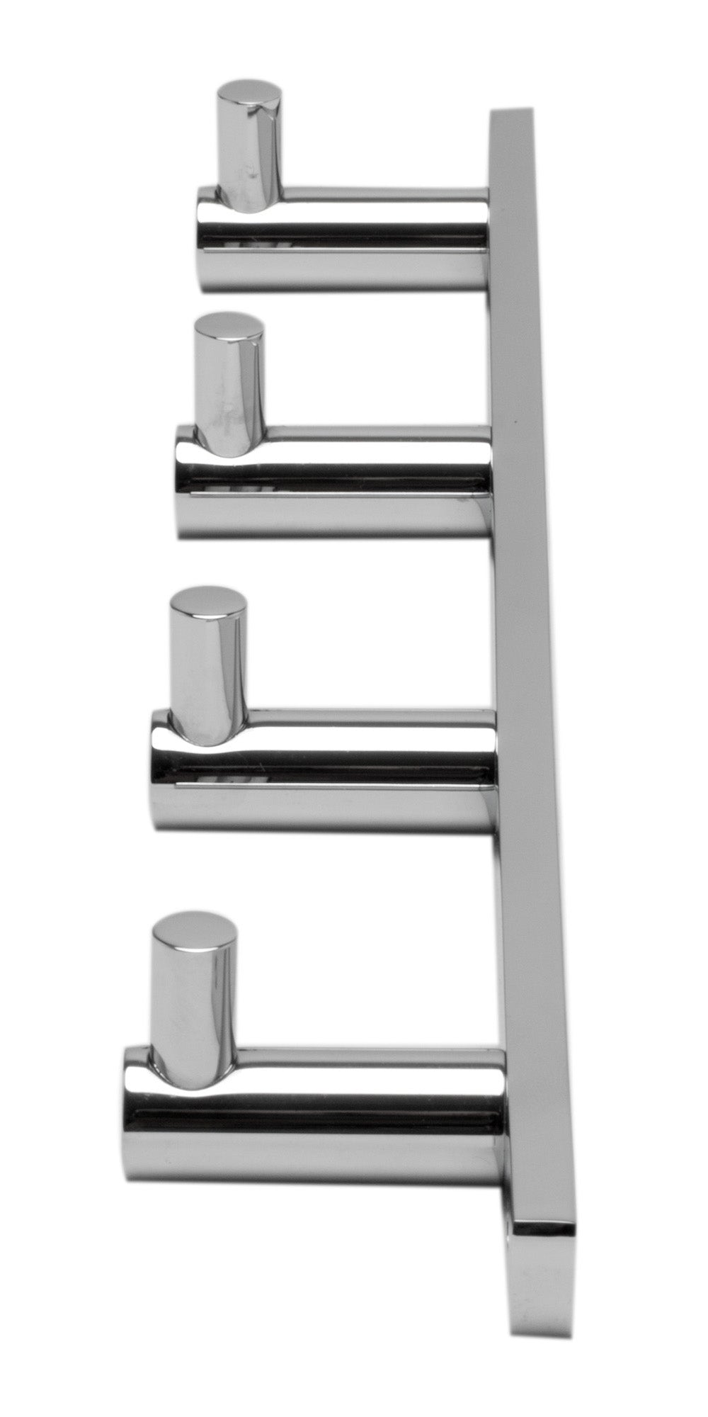 ALFI brand AB9528 Polished Chrome Wall Mounted 4 Prong Robe / Towel Hook Bathroom Accessory, Brass, AB9528-PC