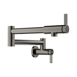 Alternate Image for Blanco Culina II Wall-Mounted Pot Filler, Satin Dark Steel, 1.5 GPM, Brass, 527487