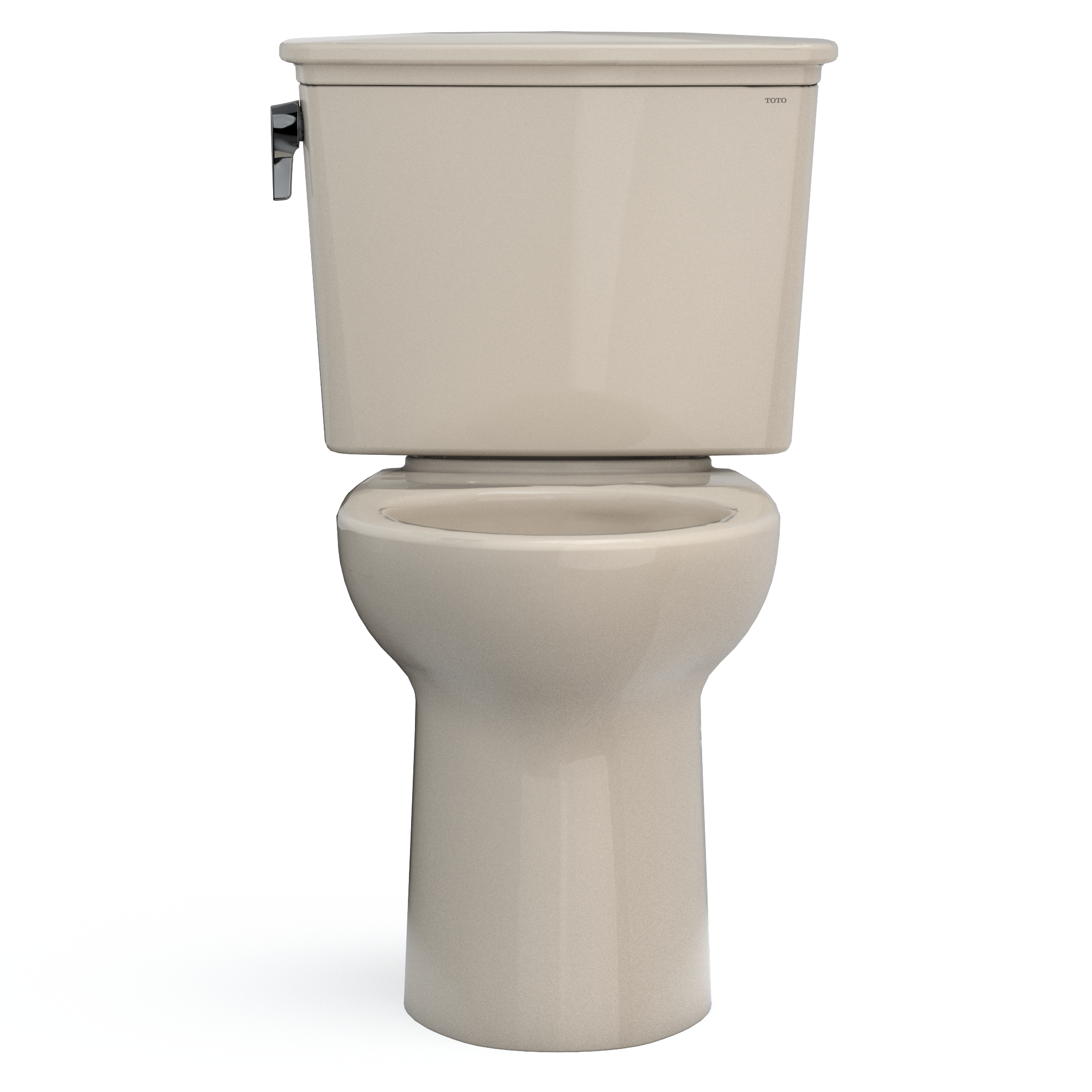 TOTO Drake Transitional Two-Piece Elongated 1.28 GPF Universal Height TORNADO FLUSH Toilet with CEFIONTECT, Bone, Vitreous China, CST786CEFG#03