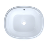 TOTO Maris 17-5/8" x 14-9/16" Oval Undermount Bathroom Sink with CEFIONTECT, Cotton White, Vitreous China, LT483G#01