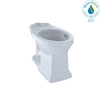 TOTO Promenade II Universal Height Toilet Bowl with CEFIONTECT, Cotton White, Vitreous China, C404CUFG#01