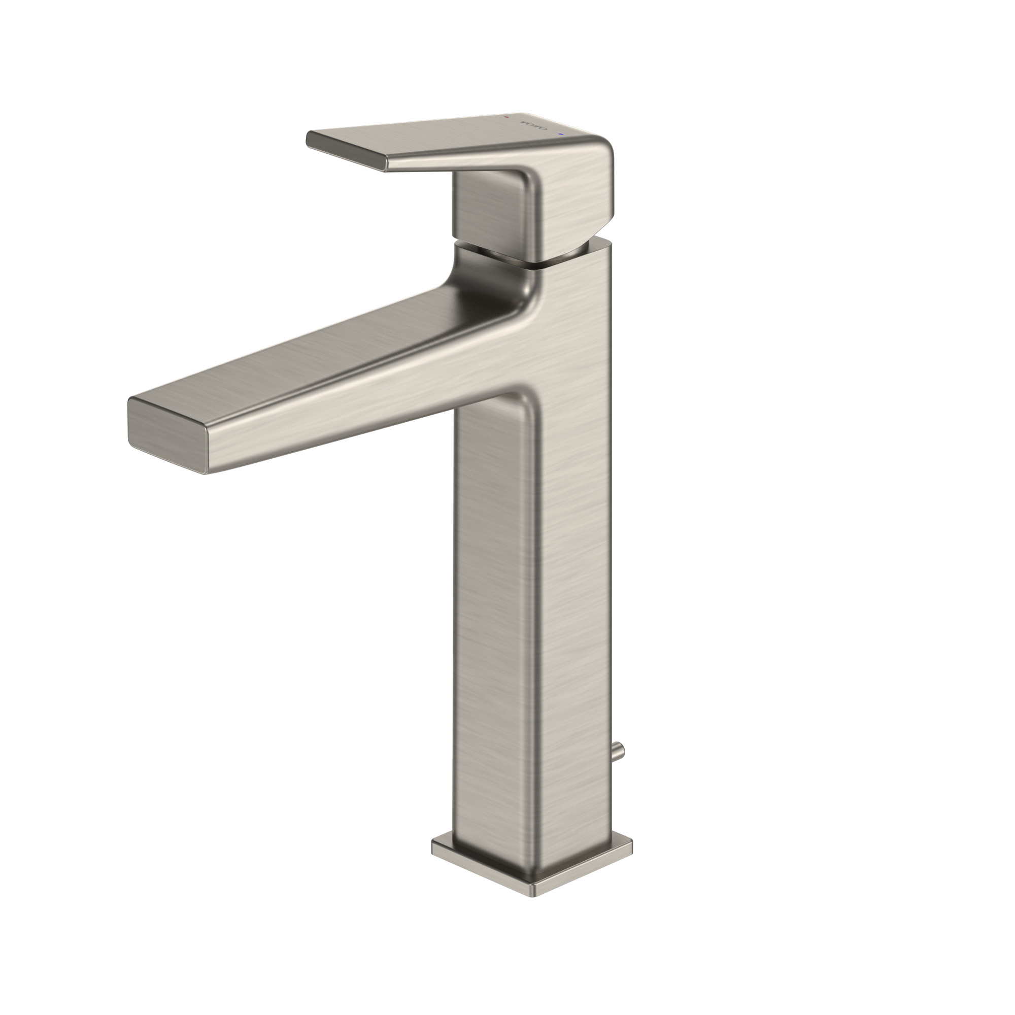 TOTO GB 1.2 GPM Single Handle Semi-Vessel Bathroom Sink Faucet with COMFORT GLIDE Technology, Brushed Nickel, Brass, TLG10303U#BN