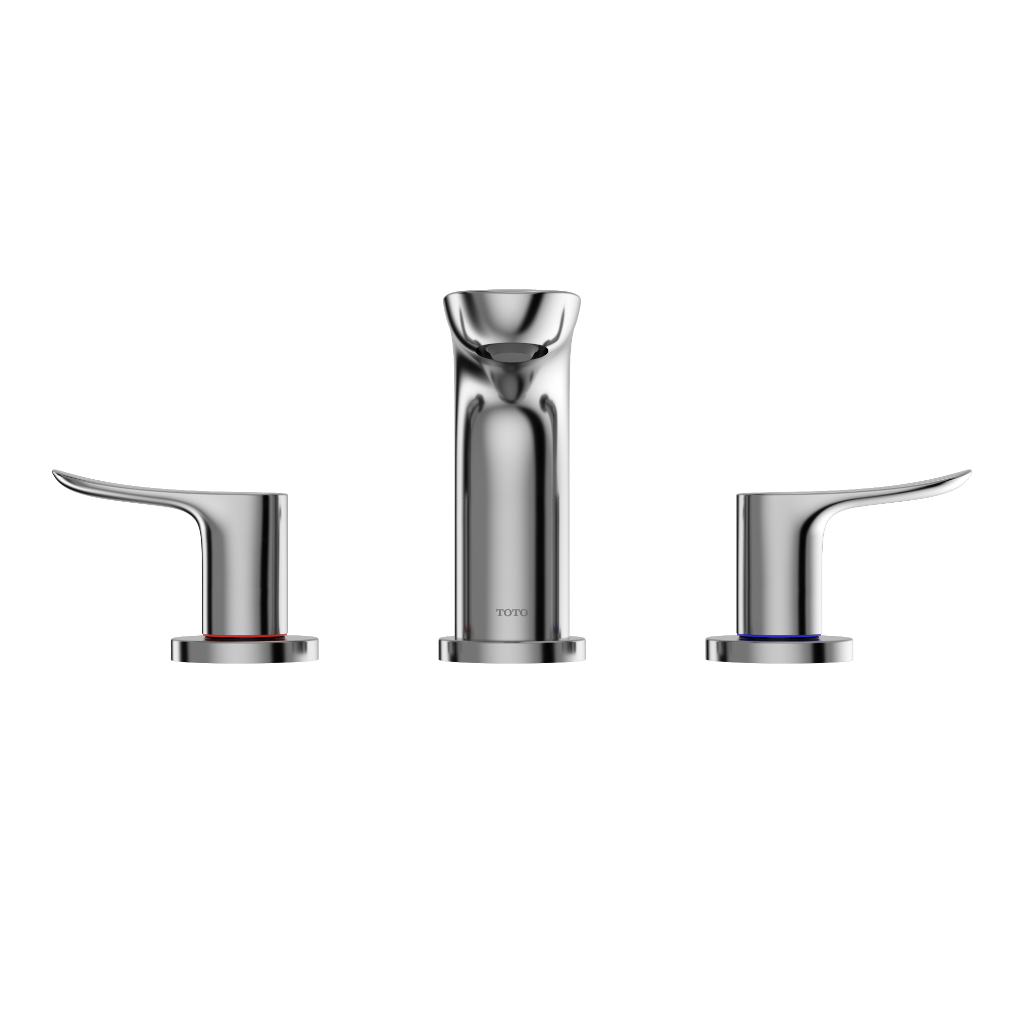 TOTO GO Series 1.2 GPM Two Handle Widespread Bathroom Sink Faucet with Drain Assembly, Polished Chrome, Brass, TLG01201U#CP