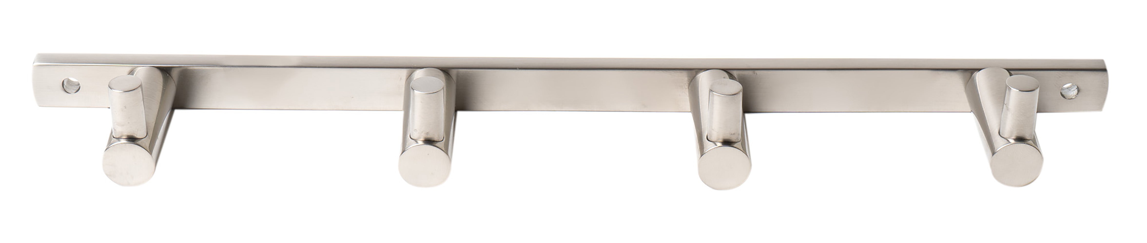 ALFI brand AB9528-BN Brushed Nickel Wall Mounted 4 Prong Robe / Towel Hook, Brass