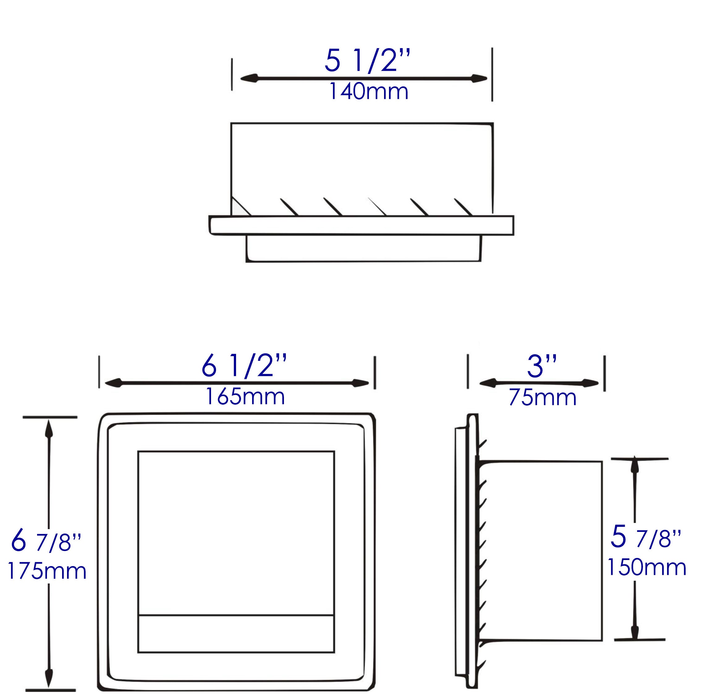 ALFI brand ABTPP77-BG PVD Brushed Gold Stainless Steel Recessed Toilet Paper Holder with Cover