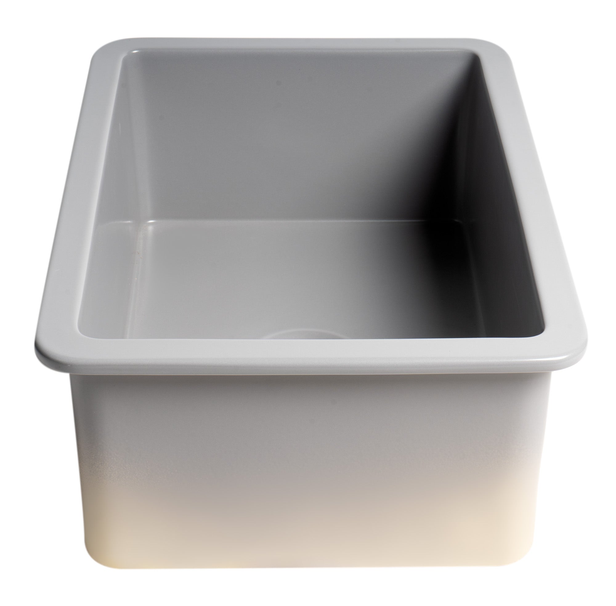 ALFI brand 27" Dual Mount Fireclay Kitchen Sink, Gray Matte, No Faucet Hole, ABF2718UD-GM