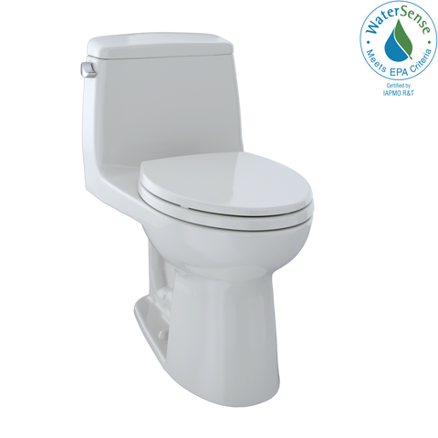 TOTO Eco UltraMax One-Piece Elongated 1.28 GPF Toilet, Colonial White, Vitreous China, MS854114E#11