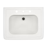 TOTO Promenade 27-1/2" x 22-1/4" Rectangular Pedestal Bathroom Sink for 8 inch Center Faucets, Colonial White, Vitreous China, LPT530.8N#11