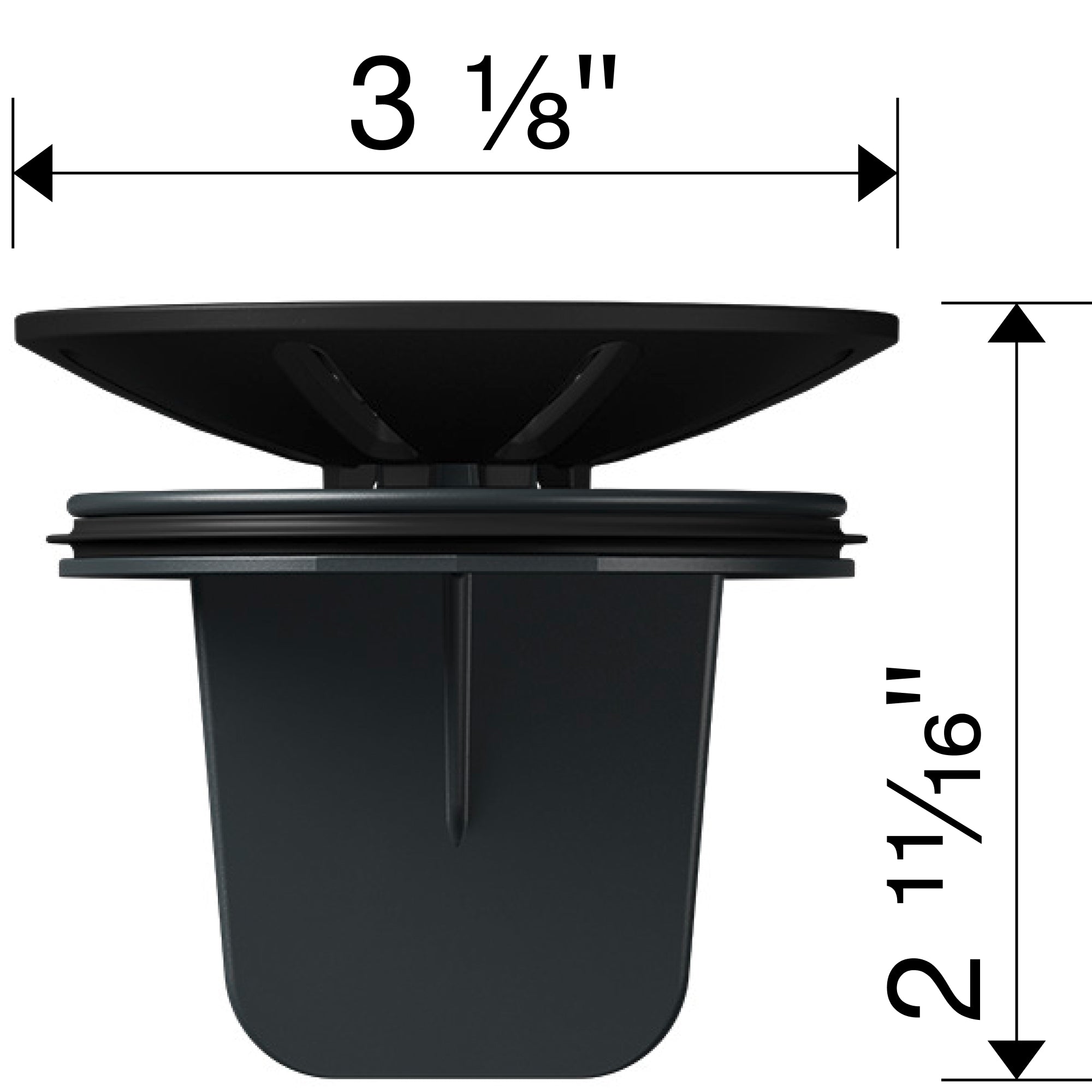 Blanco Essential Silgranit Color-Matched Disposal Flange Drain Insert with Waste Scraper Product Image