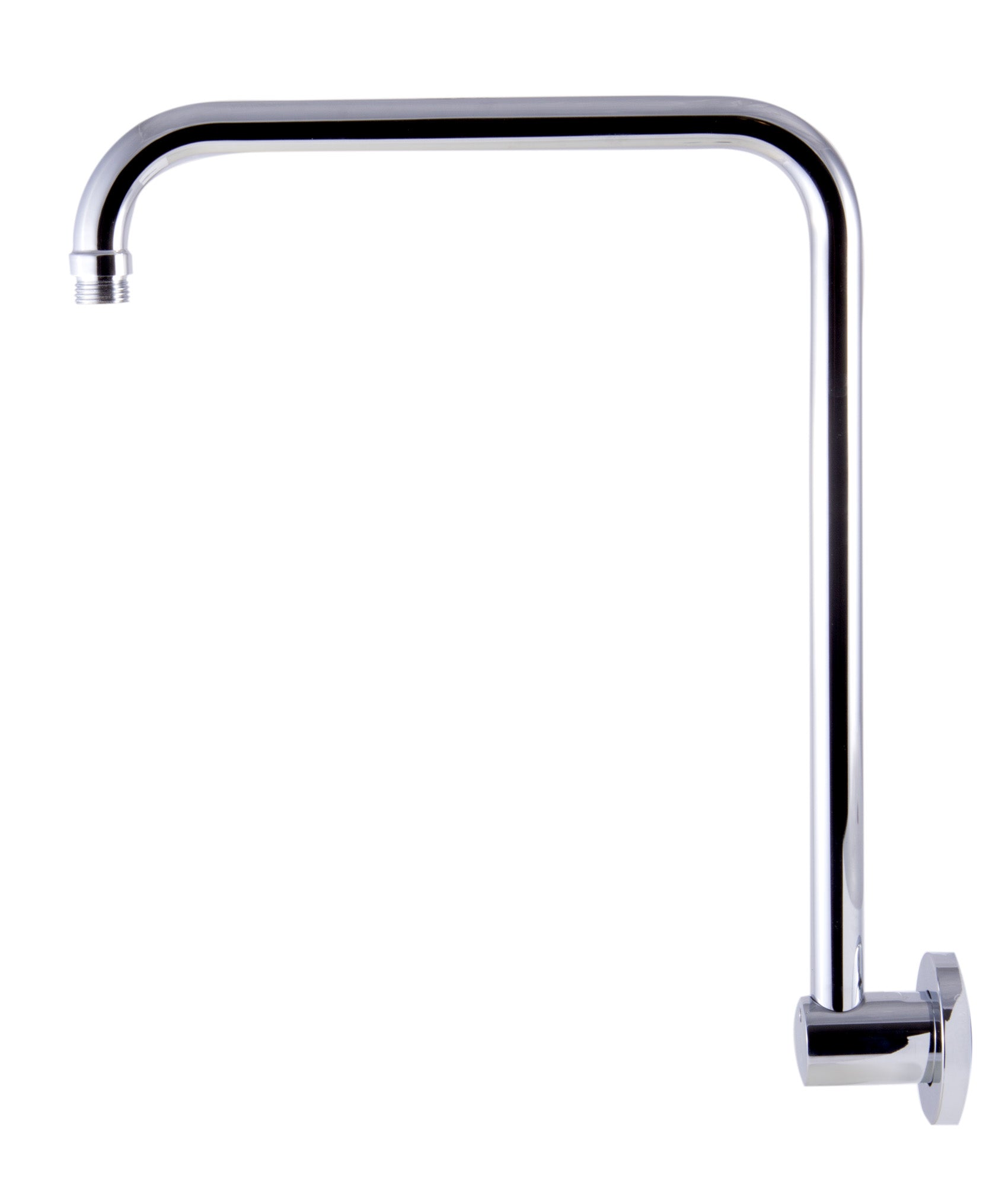ALFI brand AB12GRW-PC Polished Chrome 12" Round Raised Wall Mounted Shower Arm, Brass