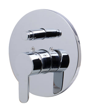 Alternate Image for ALFI brand AB3101-PC Polished Chrome Shower Valve Mixer with Rounded Lever Handle and Diverter, Brass