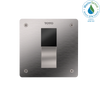 TOTO ECOPOWER Touchless 1.0 GPF High-Efficiency Concealed Toilet Flushometer Valve for Back Spud with 4 x 4 Cover Plate, Stainless Steel, Bronze|Stainless Steel, TET3UB31#SS