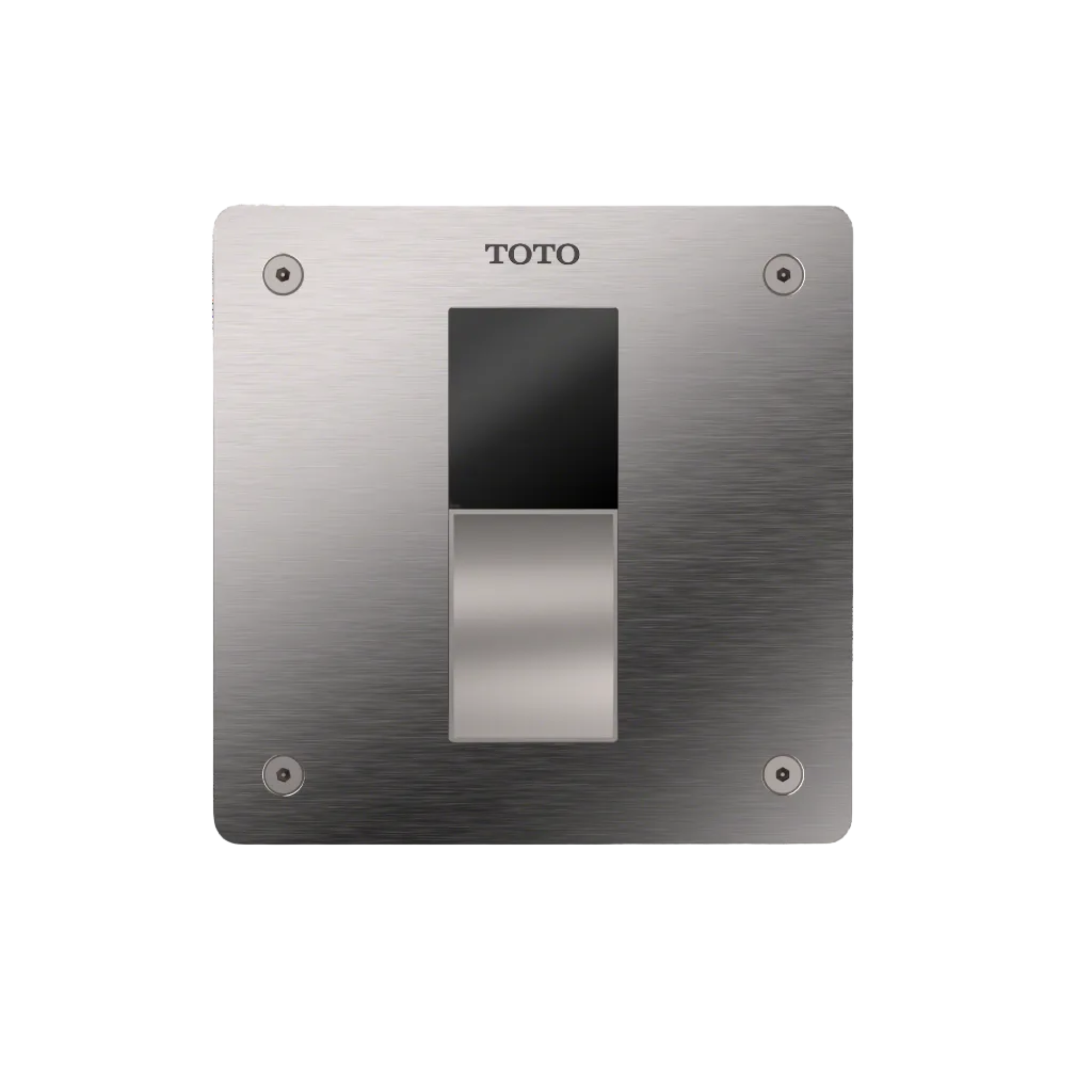 TOTO ECOPOWER Touchless 1.28 GPF High-Efficiency Concealed Toilet Flushometer Valve for Top Spud with 4 x 4 Cover Plate, Stainless Steel, Bronze|Stainless Steel, TET3LB32#SS