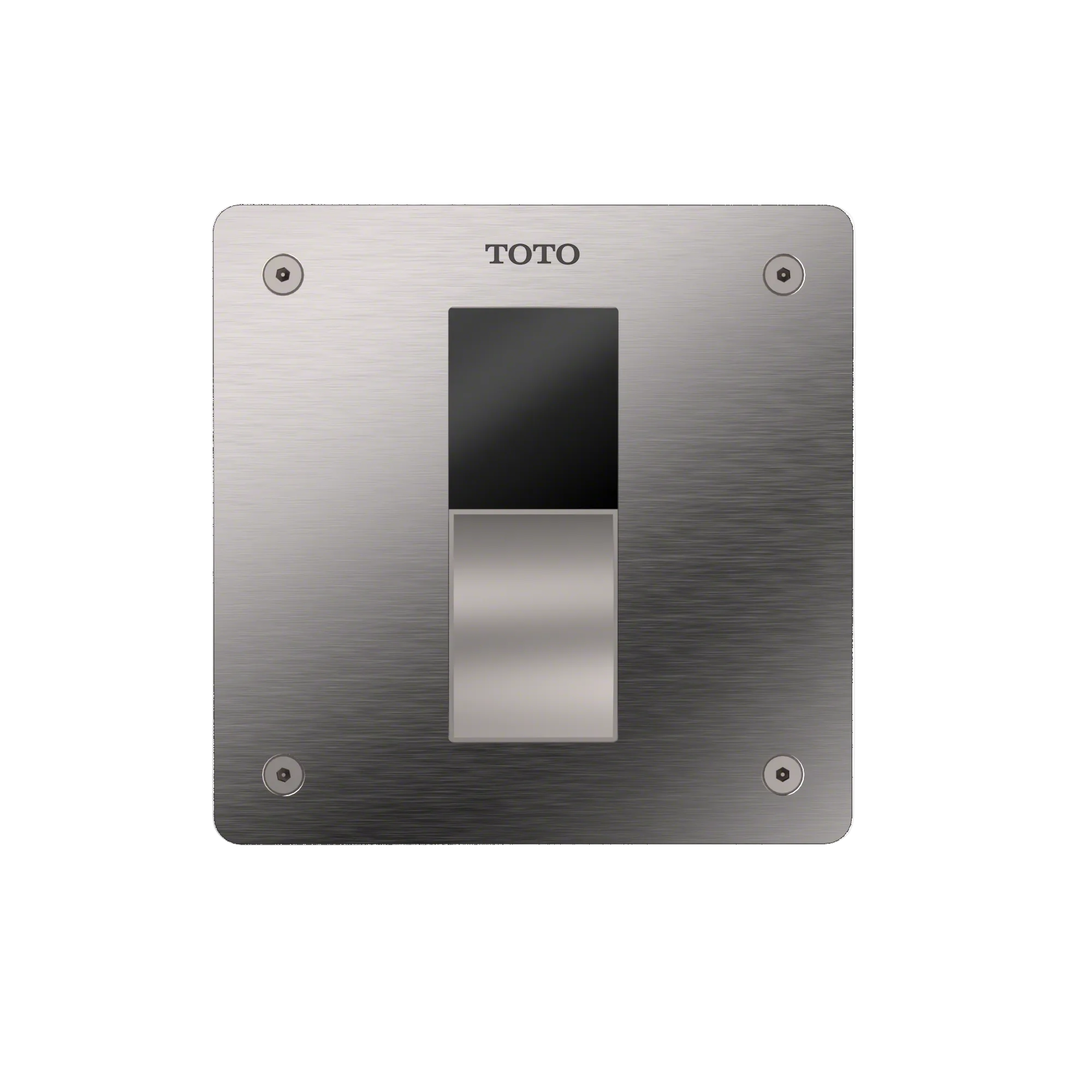 TOTO ECOPOWER Touchless 1.0 GPF High-Efficiency Concealed Toilet Flushometer Valve for Back Spud with 4 x 4 Cover Plate, Stainless Steel, Bronze|Stainless Steel, TET3UB31#SS