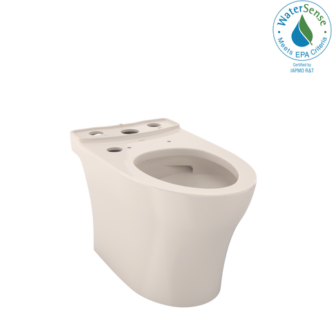 TOTO Aquia IV WASHLET+ Elongated Skirted Toilet Bowl with CEFIONTECT, Sedona Beige, Vitreous China, CT446CEGNT40#12