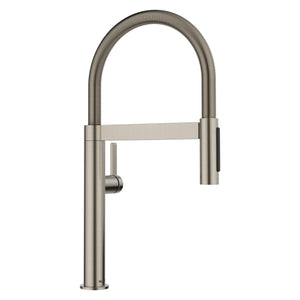 Alternate Image for Blanco Culina Mini II Pull-Down Dual-Spray Kitchen Faucet, Satin Platinum, 1.5 GPM, Brass, 443253