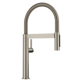 Blanco Culina Mini II Pull-Down Dual-Spray Kitchen Faucet, Satin Platinum, 1.5 GPM, Brass, 443253